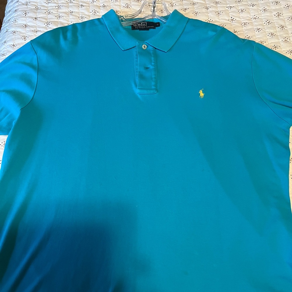 Mens Ralph Lauren Aqua with a yellow horse